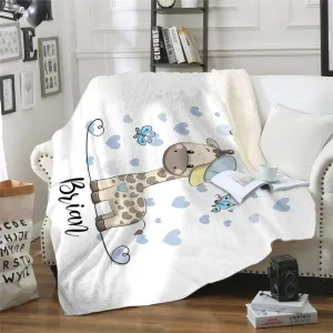 It's A Boy Personalized Blankets