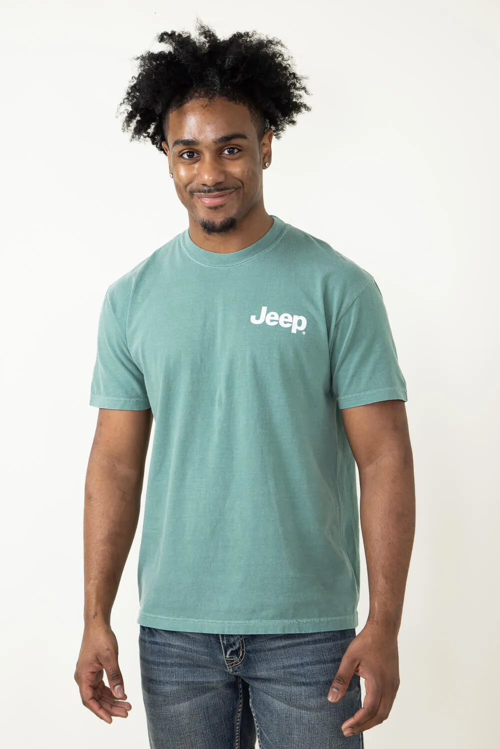 Jeep Off Road Trip T-Shirt in Green | 3772-GREEN