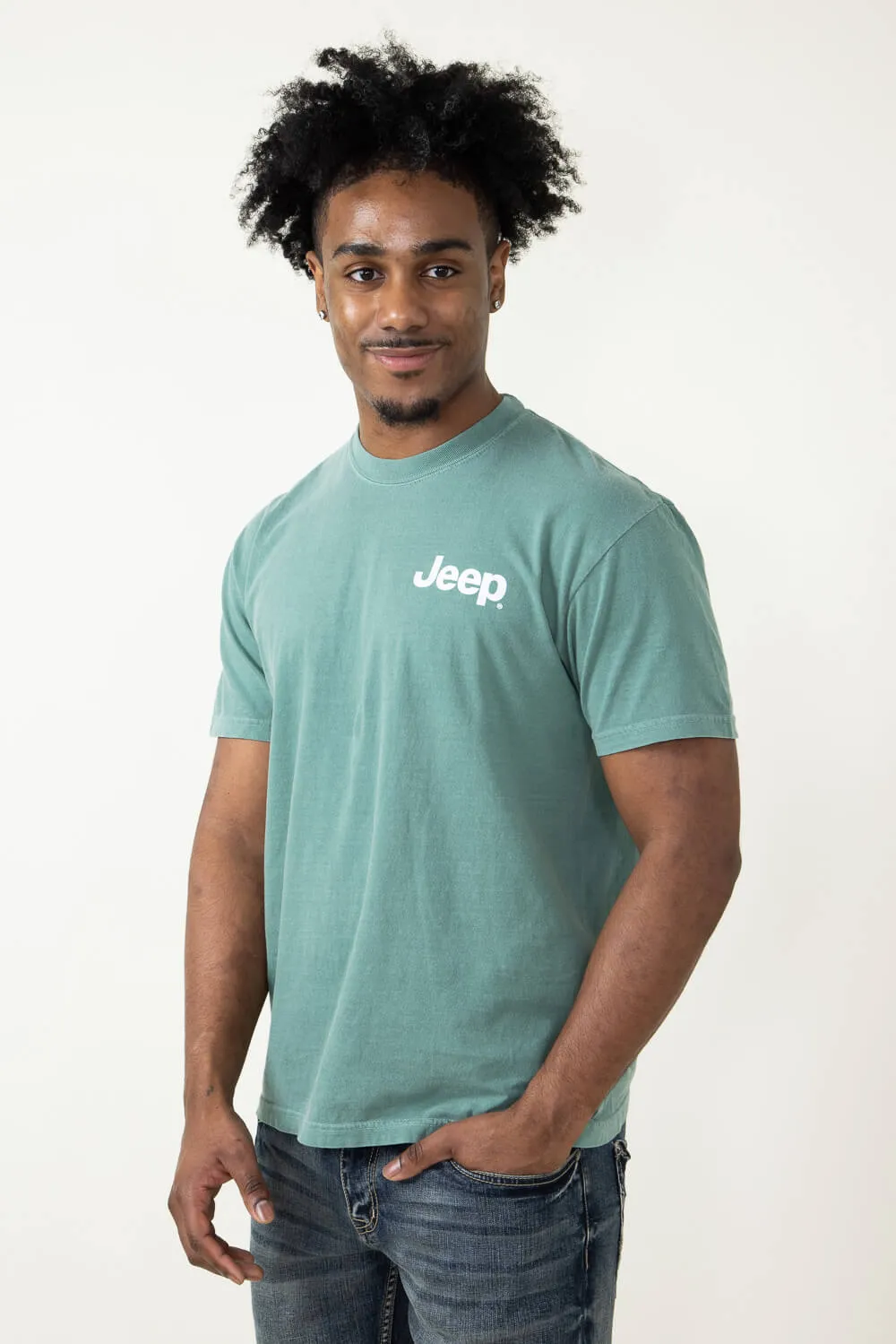 Jeep Off Road Trip T-Shirt in Green | 3772-GREEN