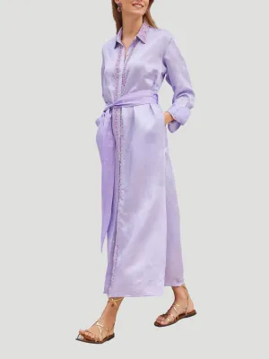Kara 52" Shirtdress in Lilac