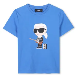 Karl Lagerfeld Blue Graphic T-shirt