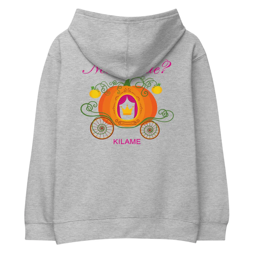 Kids fleece hoodie 'Pink Princess'