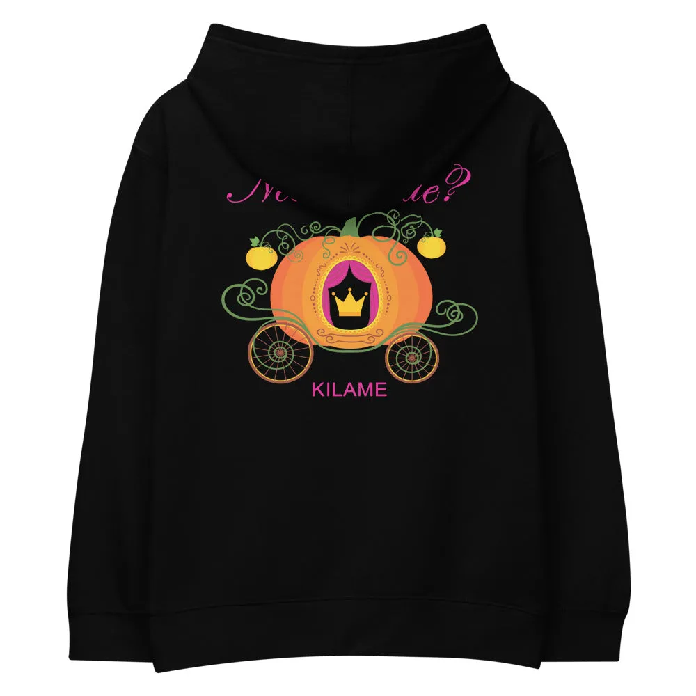 Kids fleece hoodie 'Pink Princess'