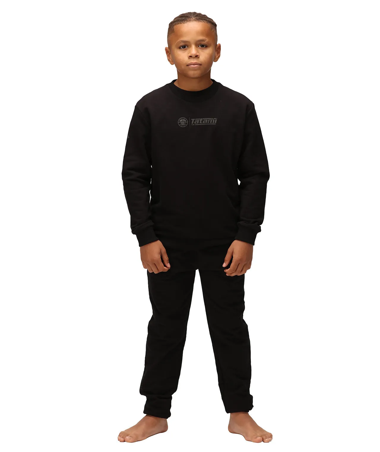 Kids Impact Sweatshirt - Black on Black