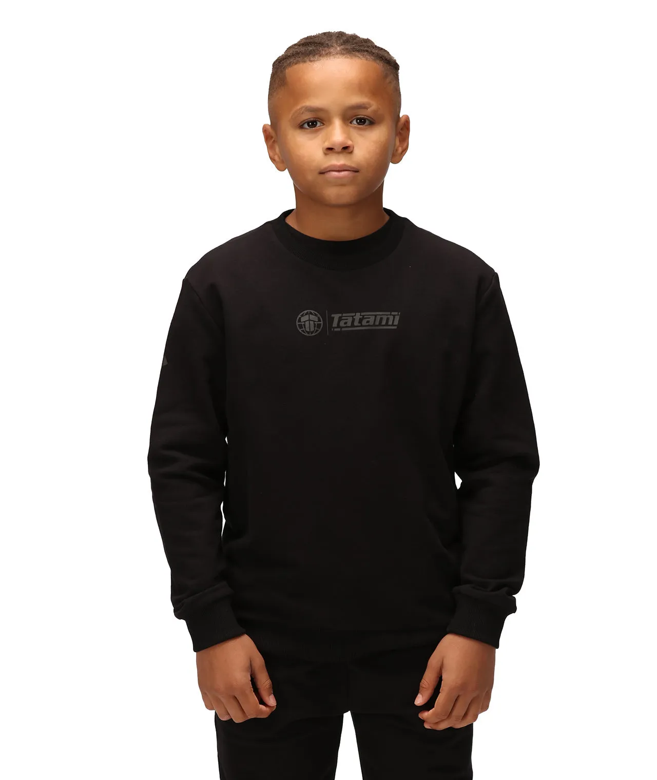 Kids Impact Sweatshirt - Black on Black