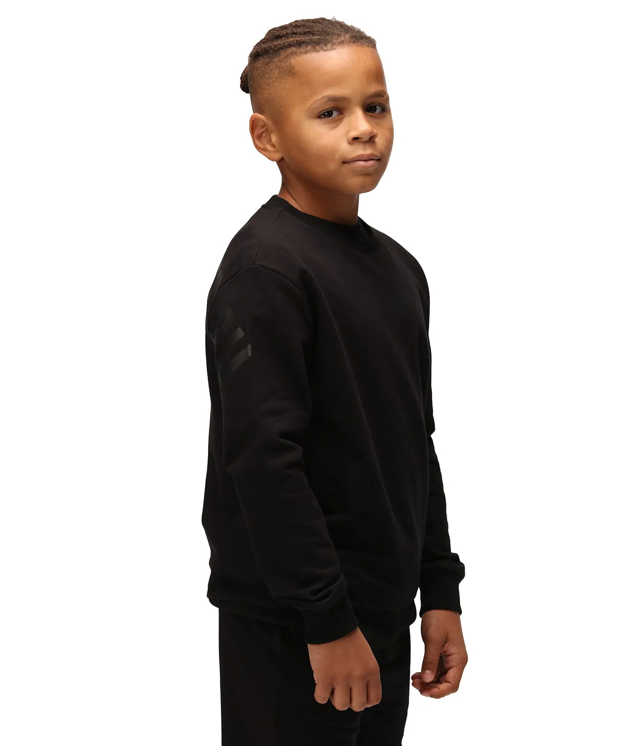 Kids Impact Sweatshirt - Black on Black