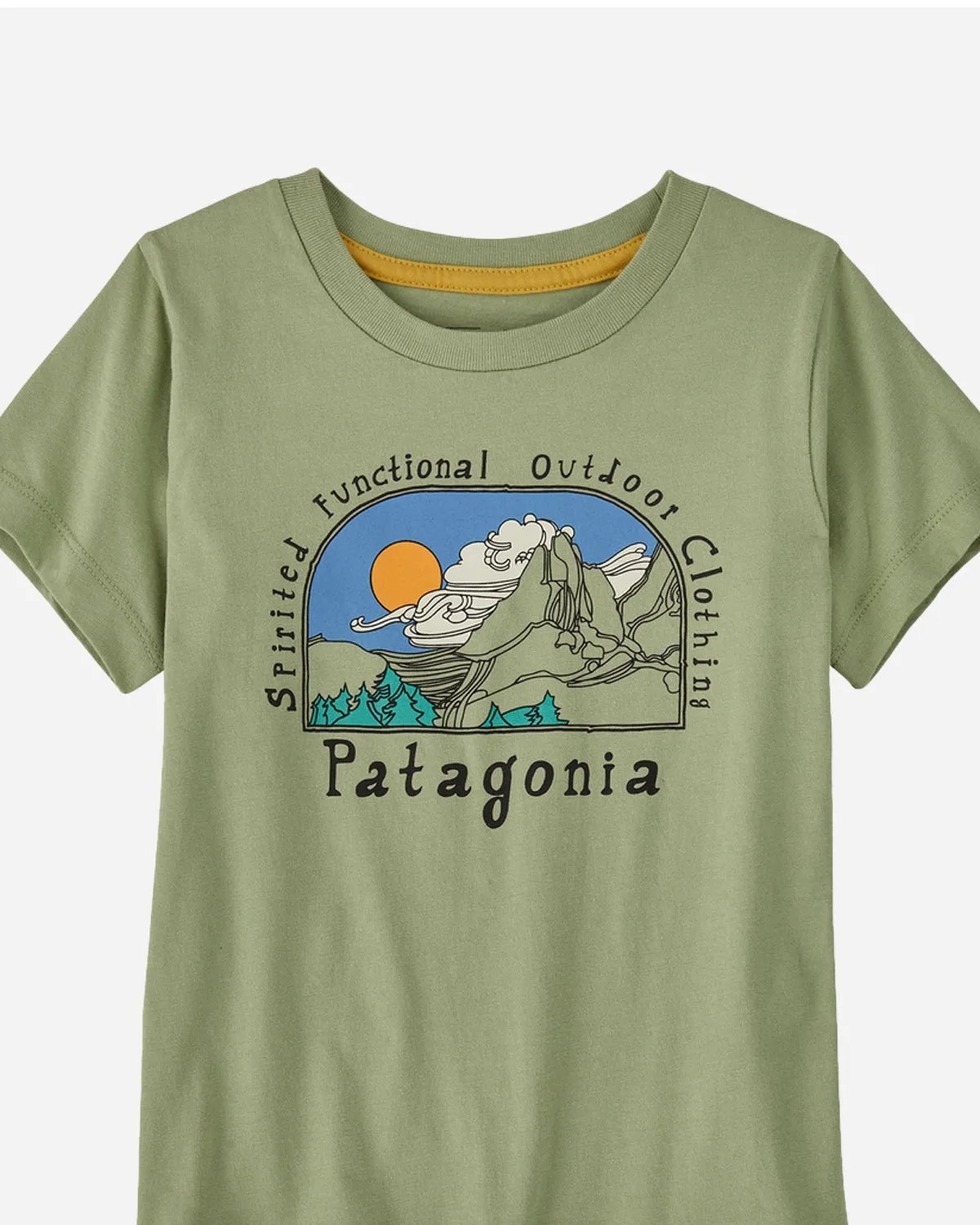 Kids Regenerative Graphic T-Shirt - Lost And Found/Salvia Green