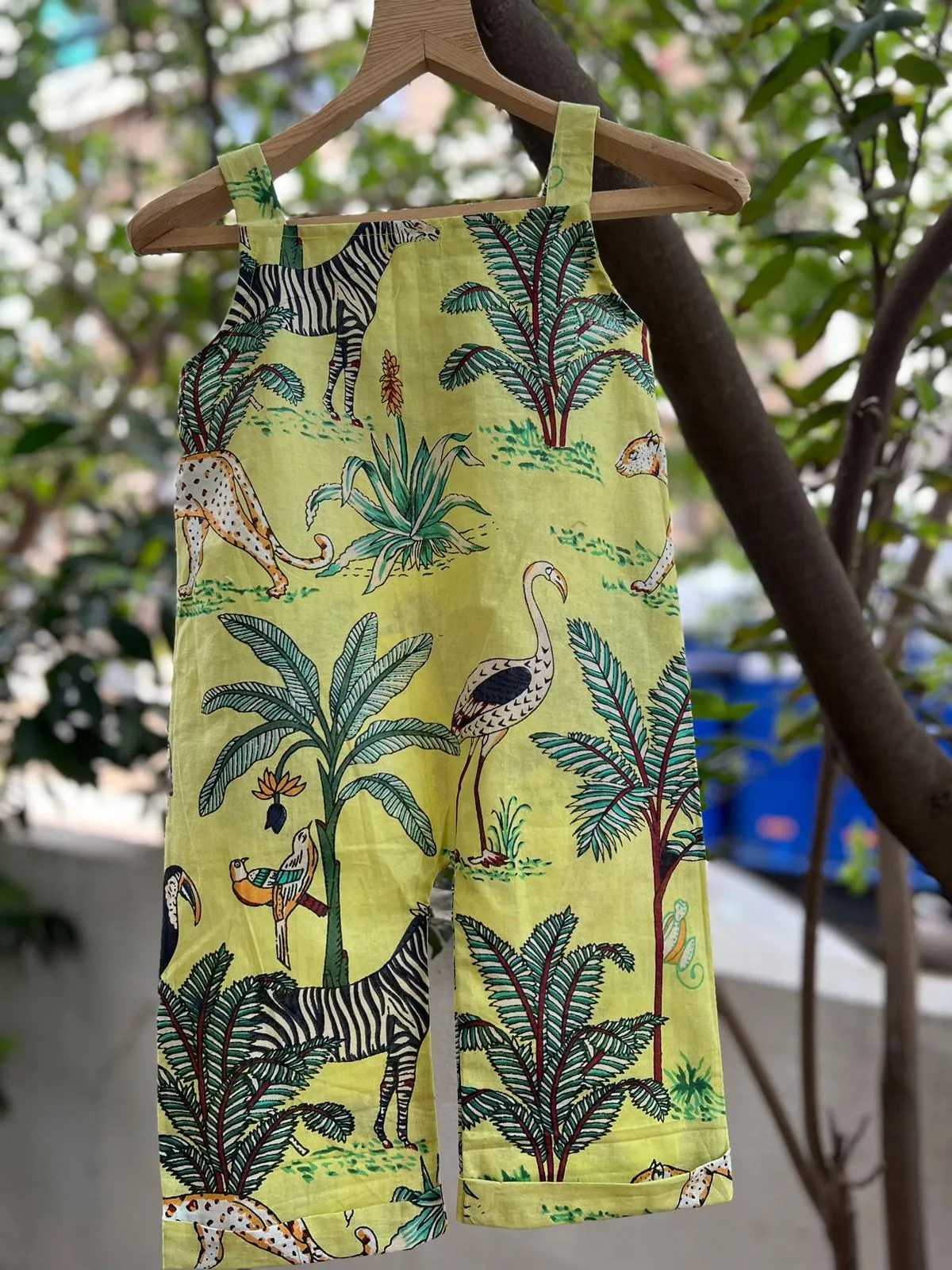 Klingaru Dungaree - Pista Green Jungle