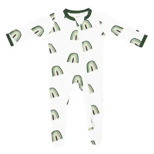 Kyte Baby Bamboo Zippered Footie - Hunter Rainbow