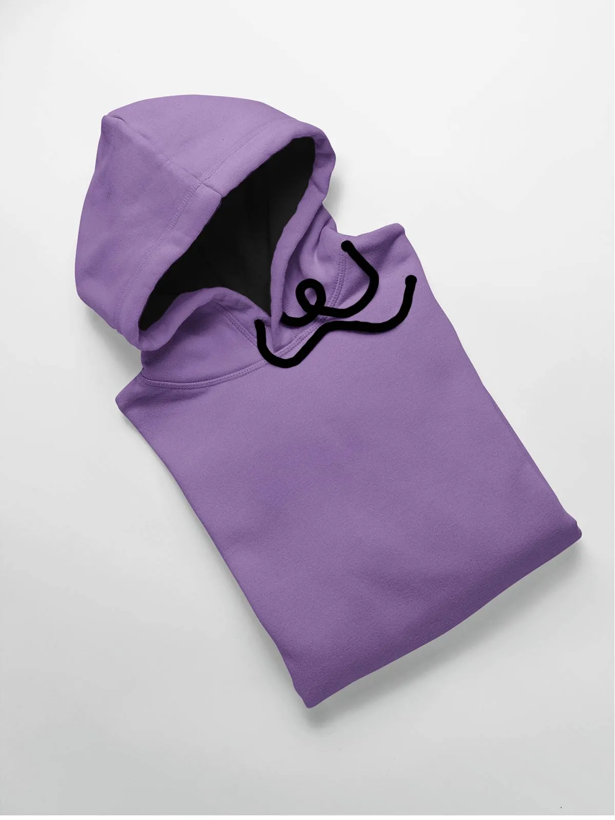 Lavender Plain Cotton Hoodie for Men & Women