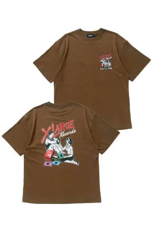 Listen To The Record SS Tee - Brown