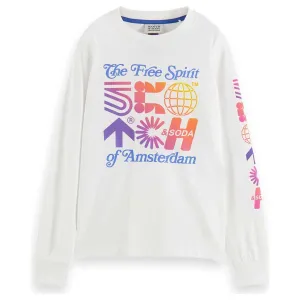 Long-Sleeved Artwork T-Shirt - White