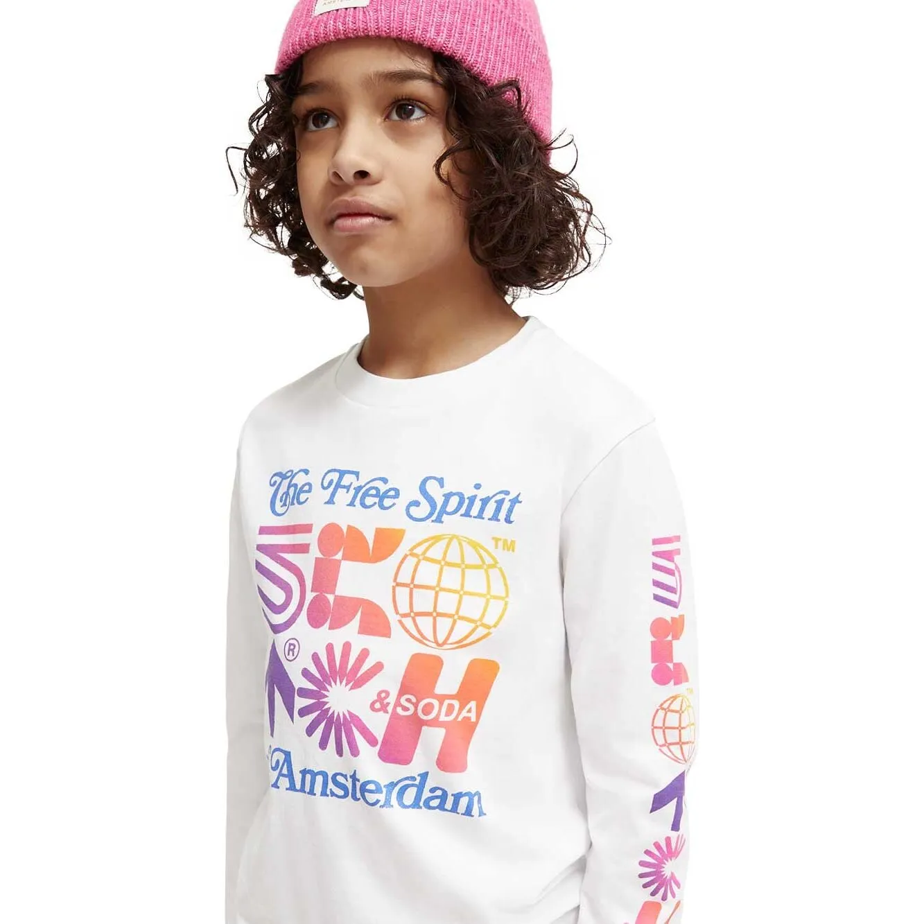 Long-Sleeved Artwork T-Shirt - White