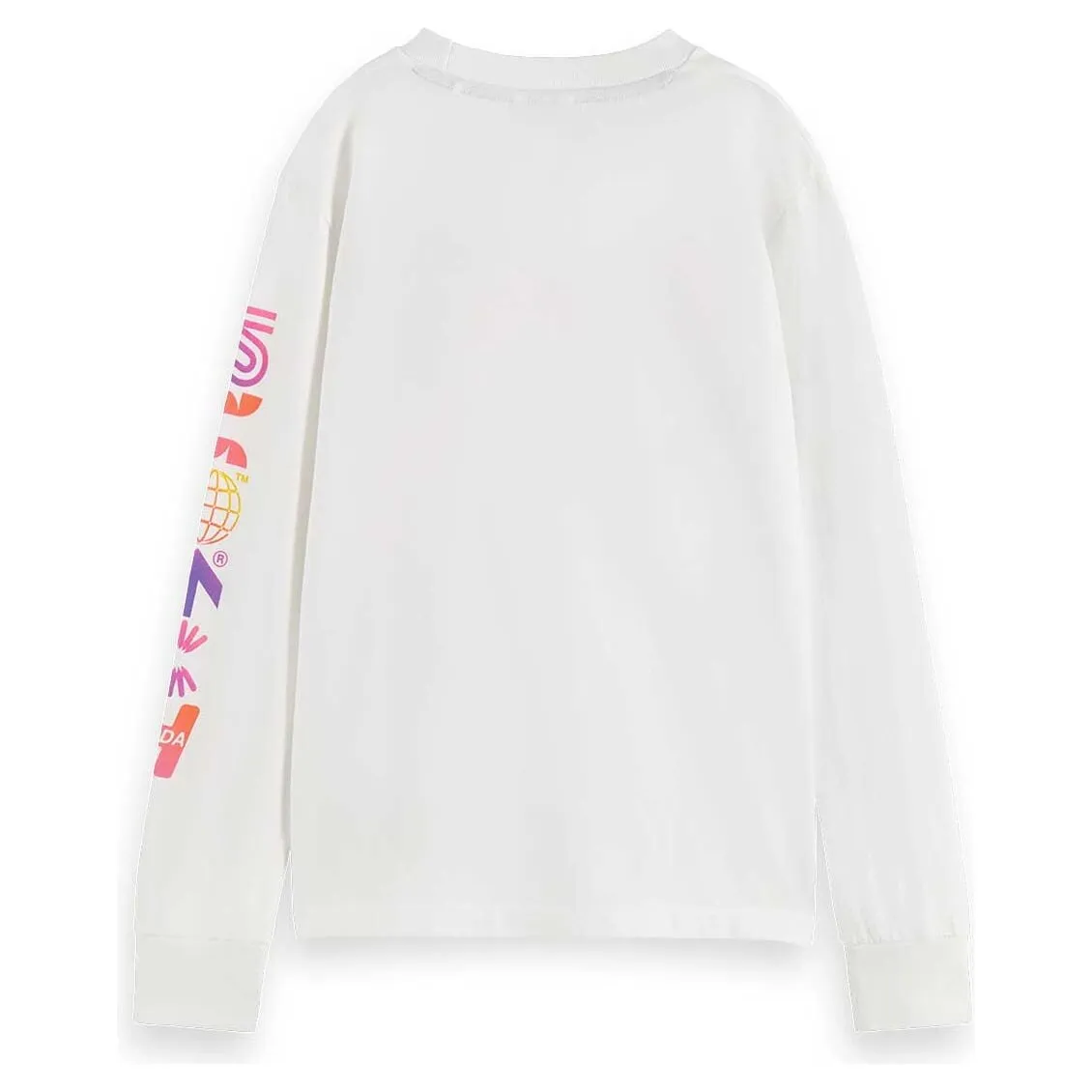 Long-Sleeved Artwork T-Shirt - White