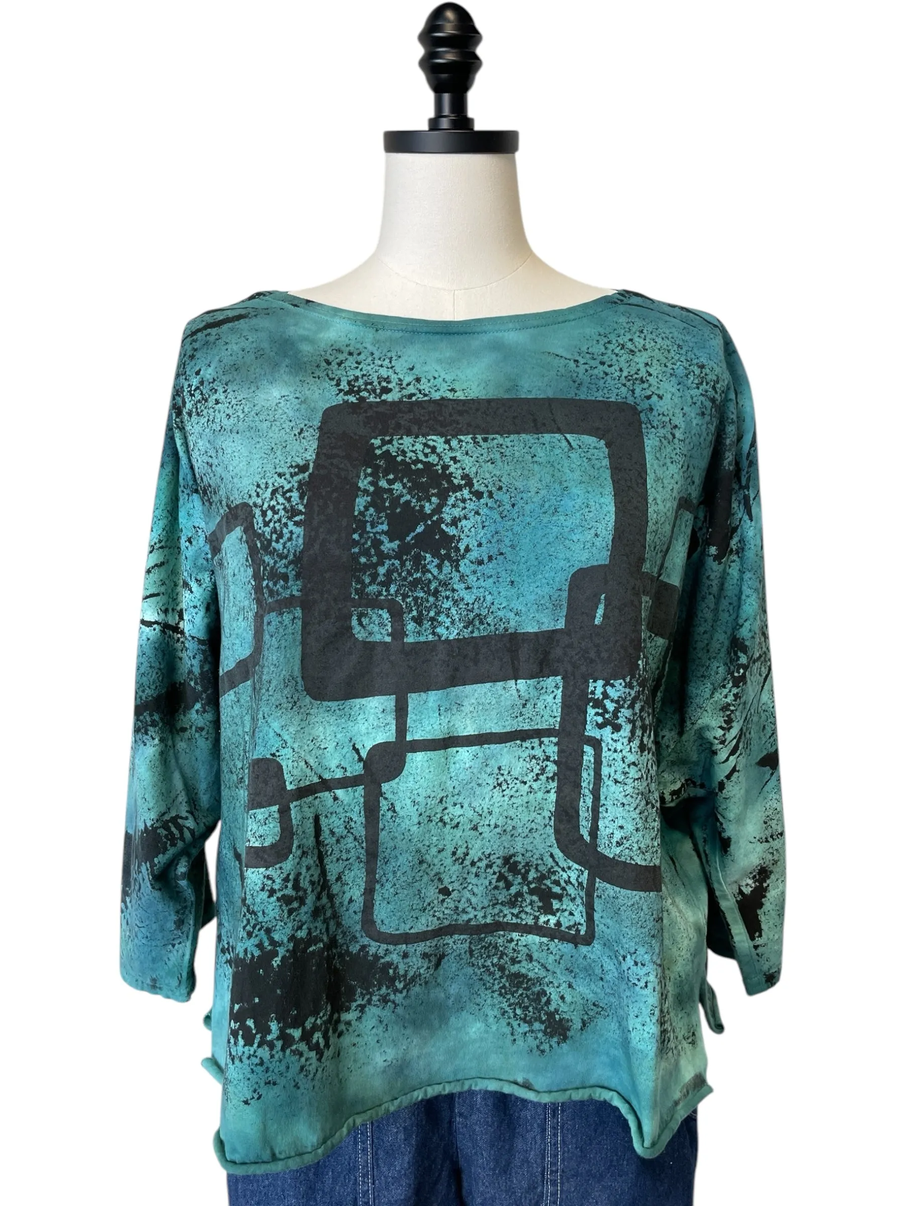 Luna Graphic Tee in Tidal