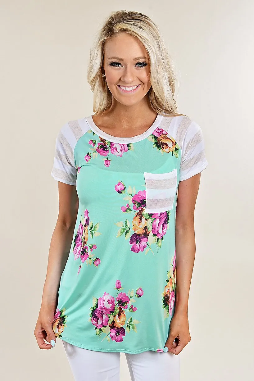 Make a Statement Top ~ Taupe Sleeves