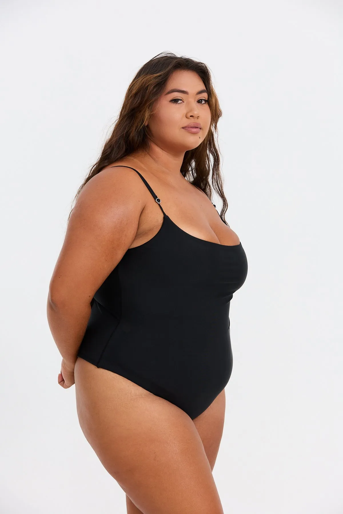 Makenna Curve One Piece - Black