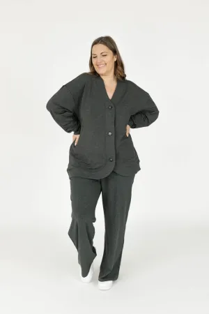 Maya Cardigan in Charcoal Mix
