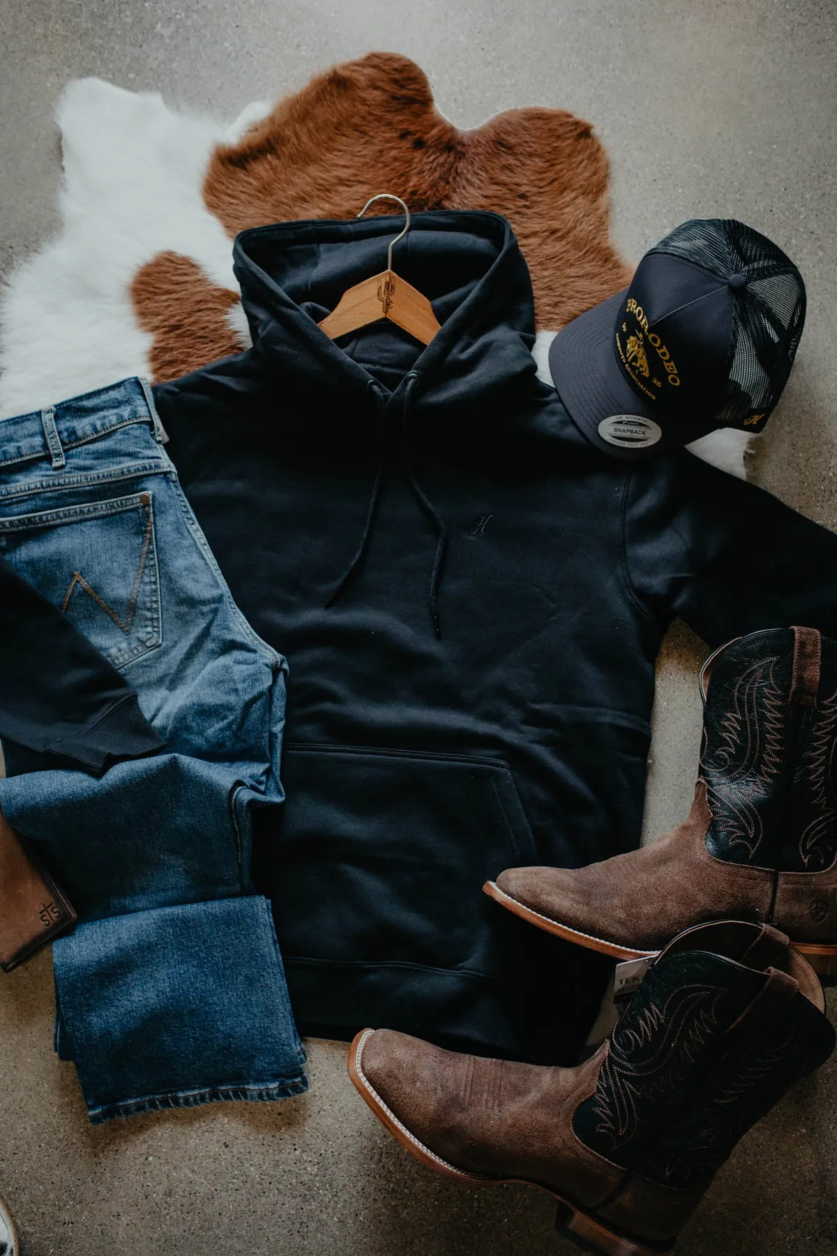 Men's Black Hooey Hoodie (S Only)