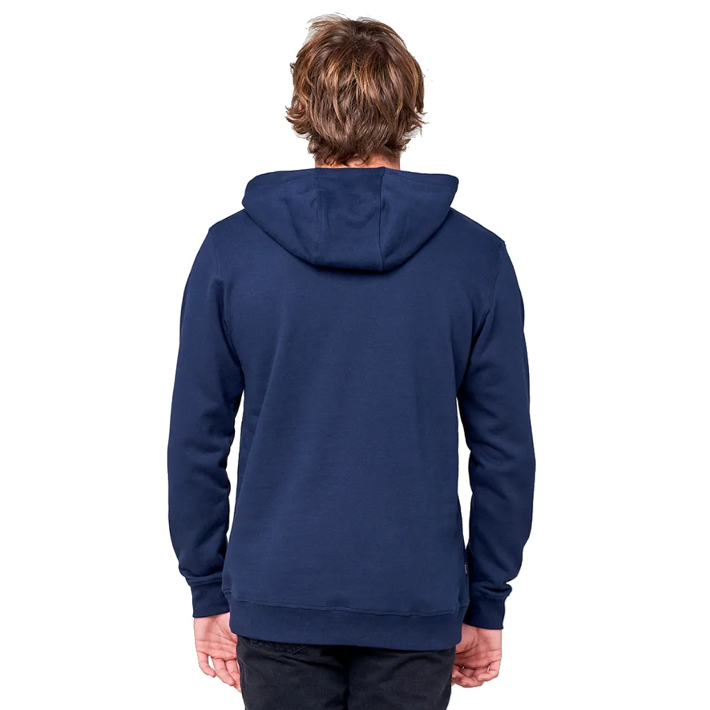 Men's Down The Line Hooded Pop Over Fleece