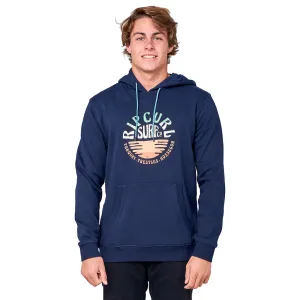 Men's Down The Line Hooded Pop Over Fleece