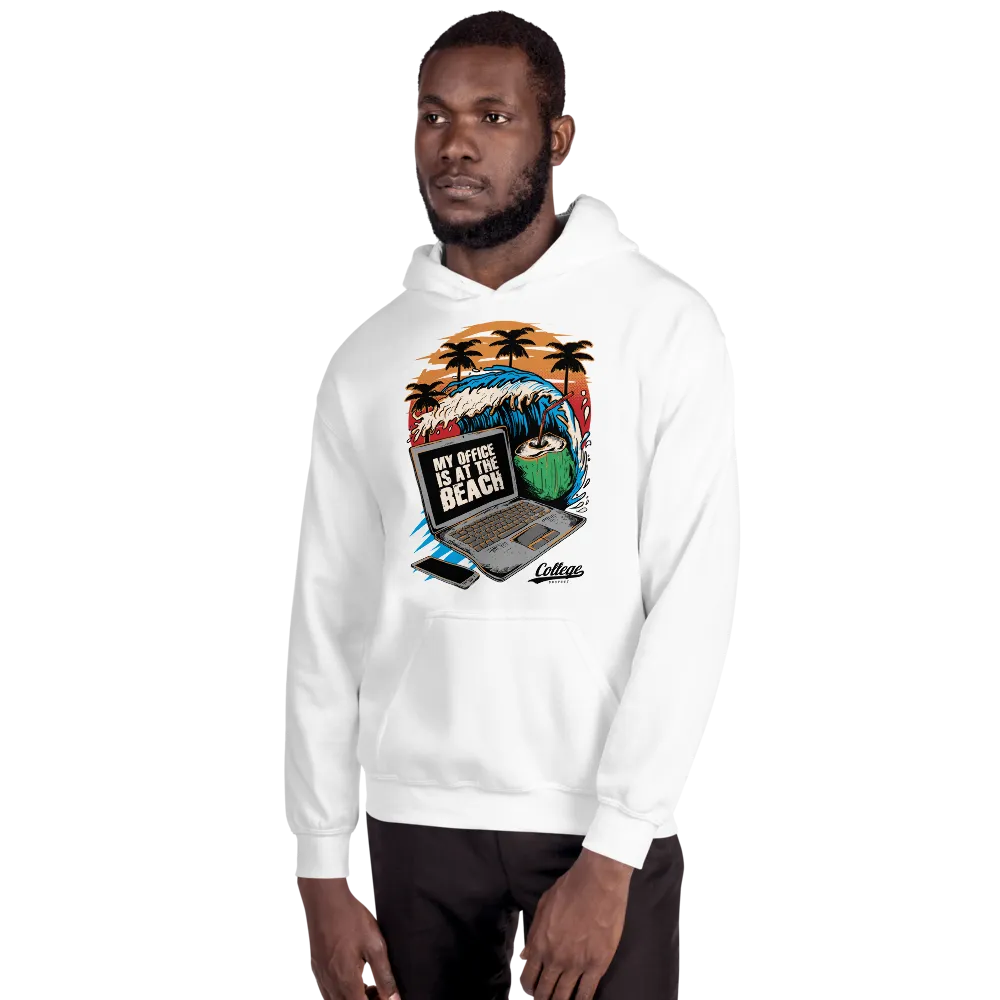 Mens - Dropout Beach Hoodie (Black logo)