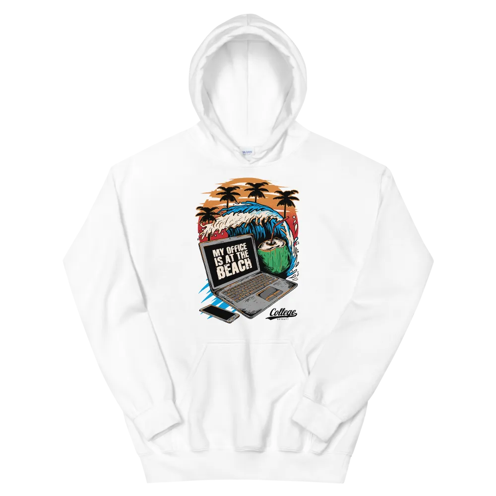 Mens - Dropout Beach Hoodie (Black logo)