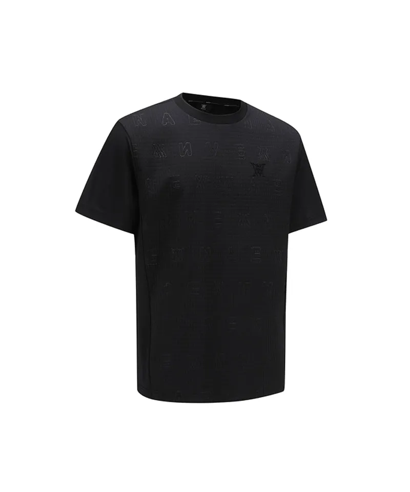 Men's Embo Graphic Short T-Shirt - Black