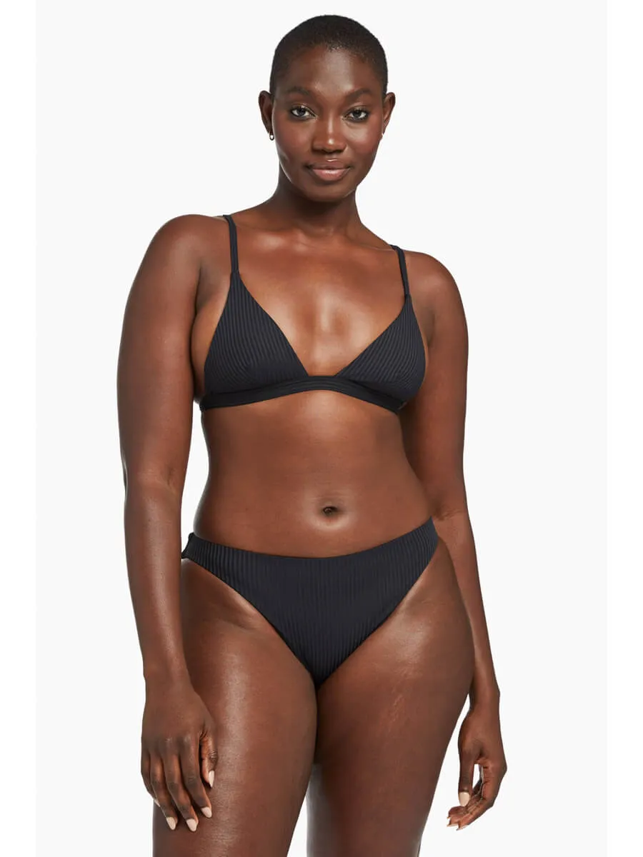 Midori Bottom in Black EcoRib