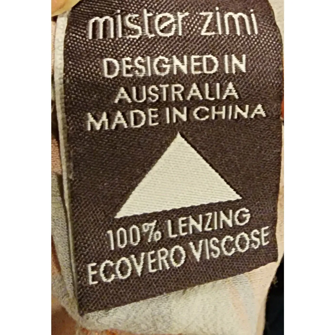 Mister Zimi sleeveless dress with orange and red flower print size 12