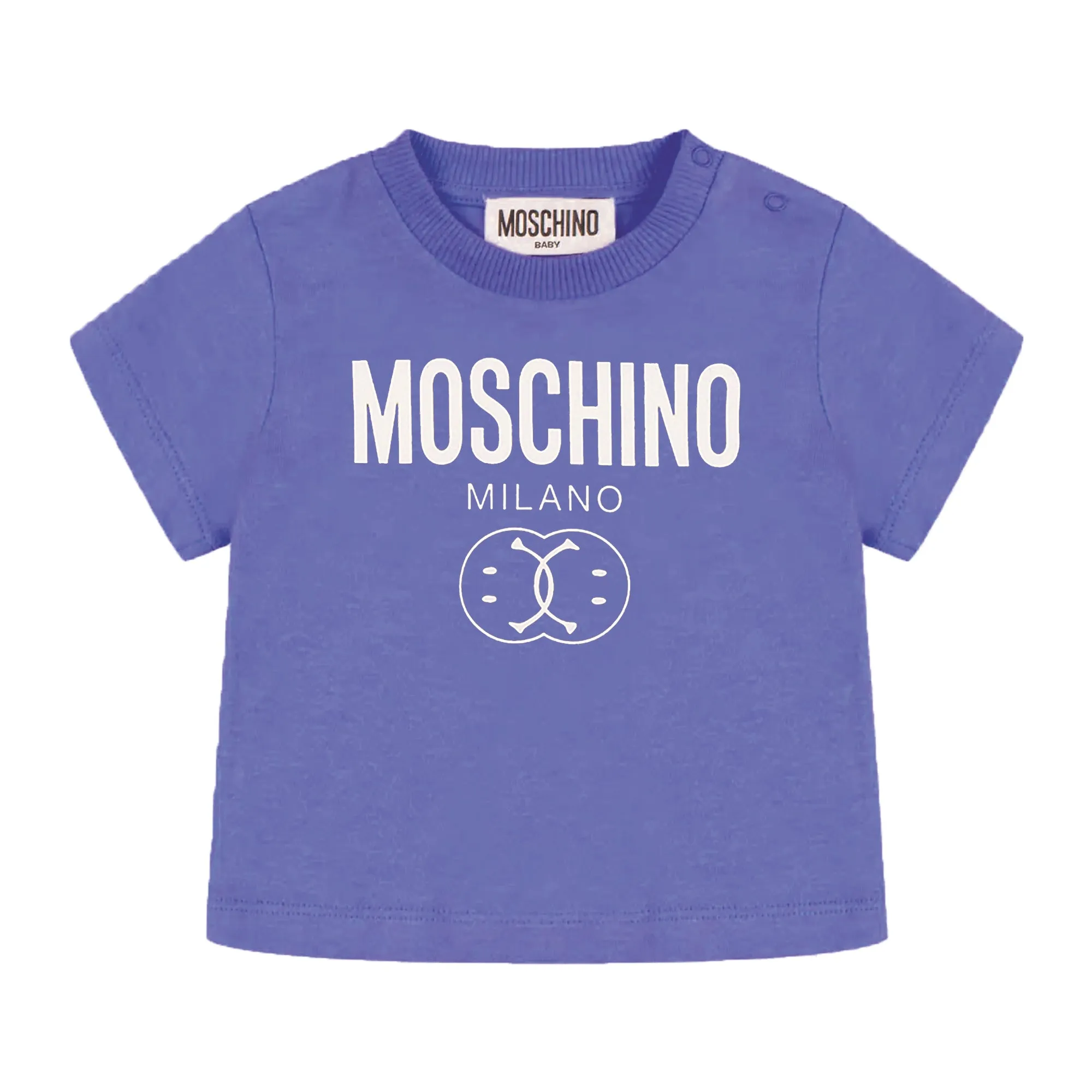 Moschino Baby Boys Blue Smiley T-Shirt