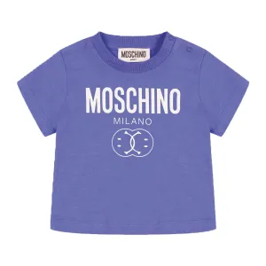 Moschino Baby Boys Blue Smiley T-Shirt