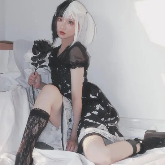 Night Fall Pegasus Lolita Strap Dress SD02433