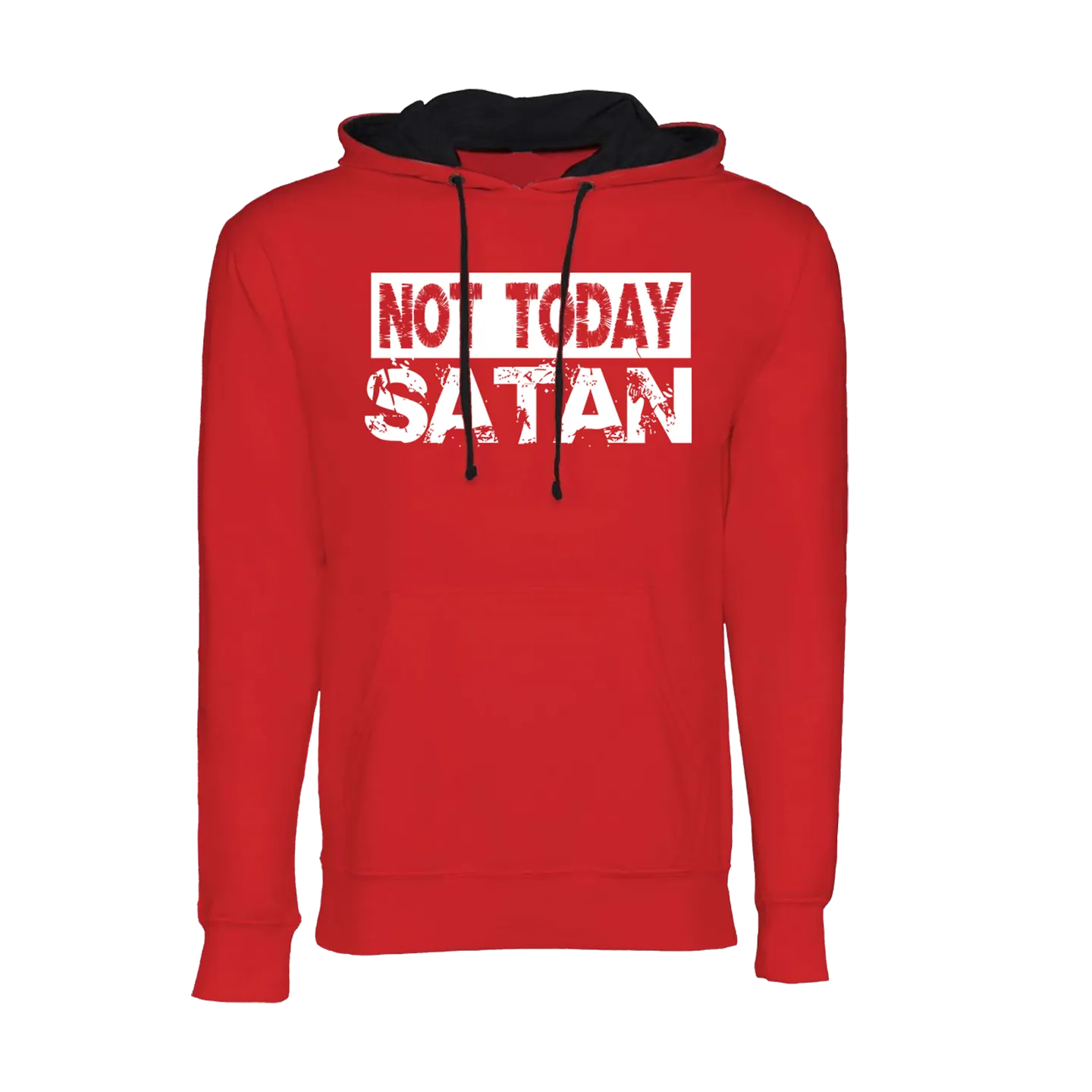 Not Today Satan Hoodie (Red)