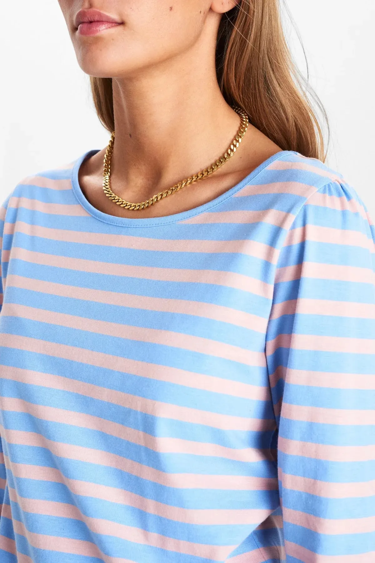 Numph NUDAIMI Long Sleeve T-SHIRT -Bel Air Blue