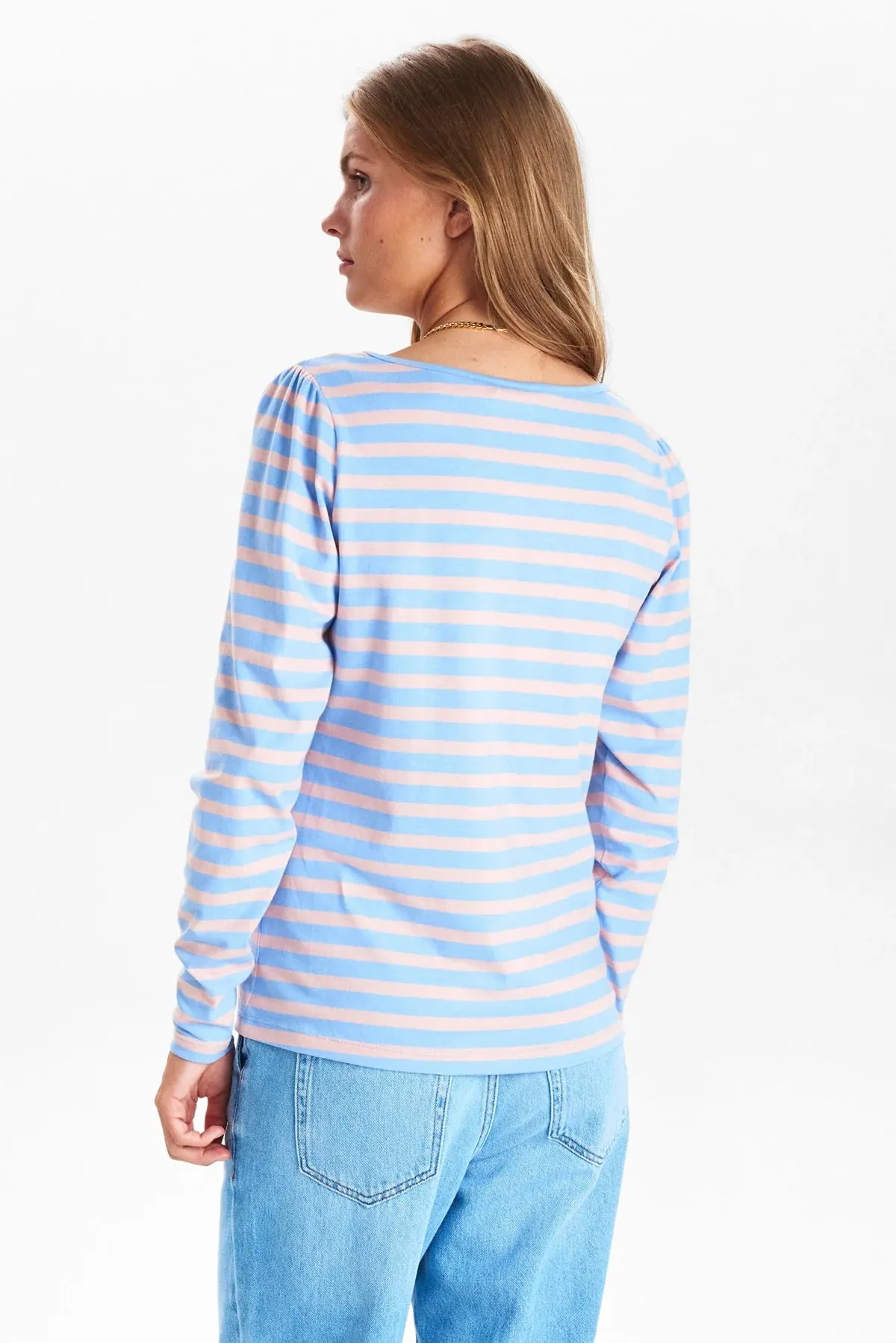 Numph NUDAIMI Long Sleeve T-SHIRT -Bel Air Blue