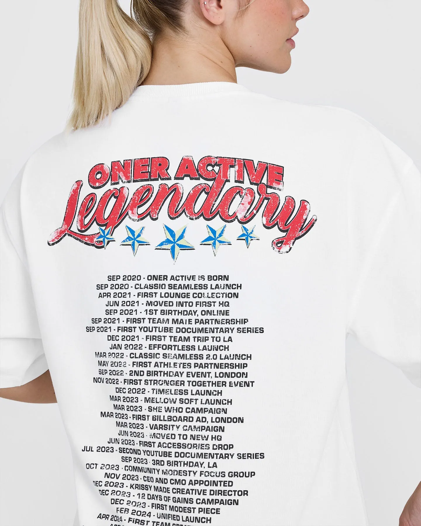OA Tour Graphic Washed T-Shirt | White