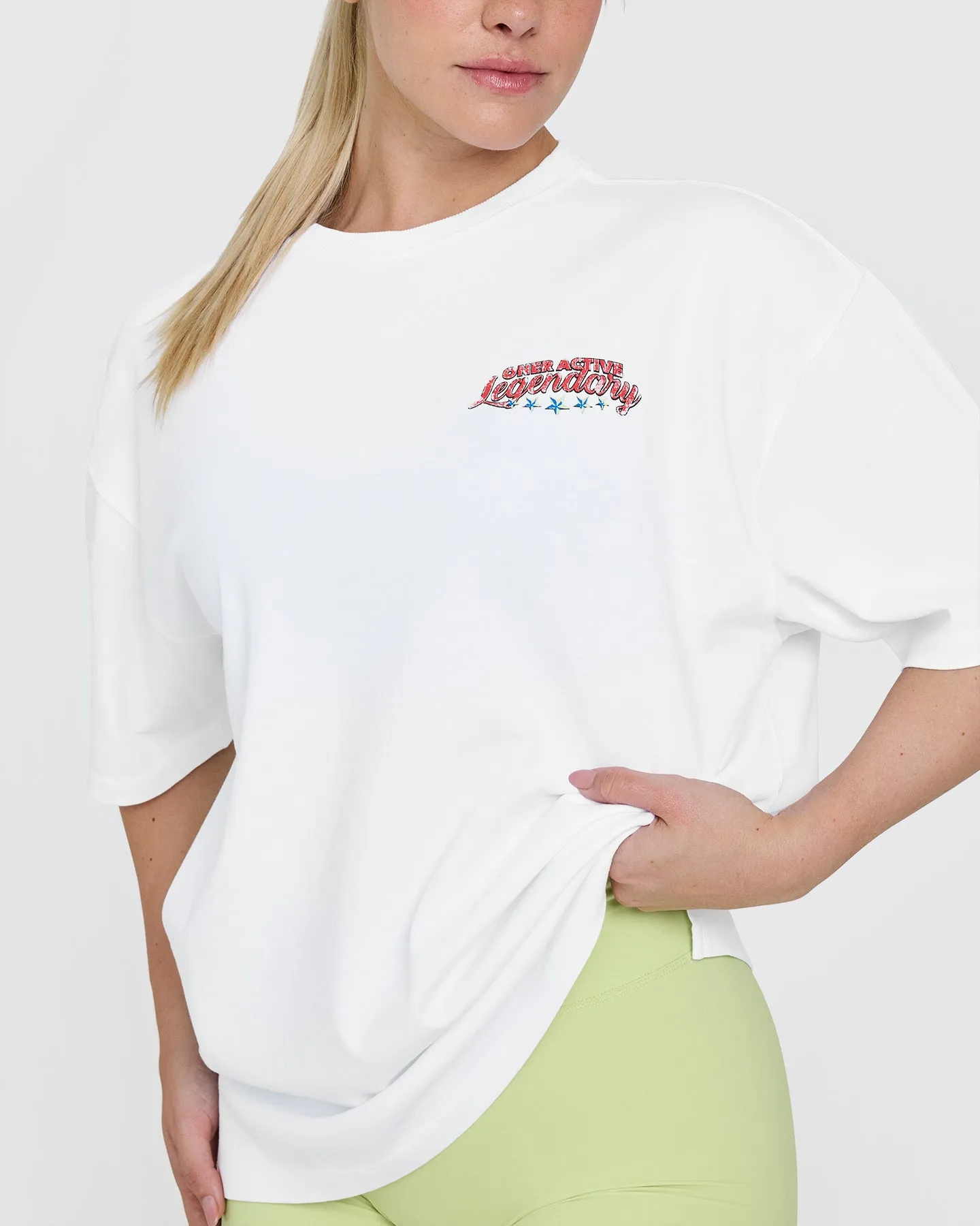 OA Tour Graphic Washed T-Shirt | White
