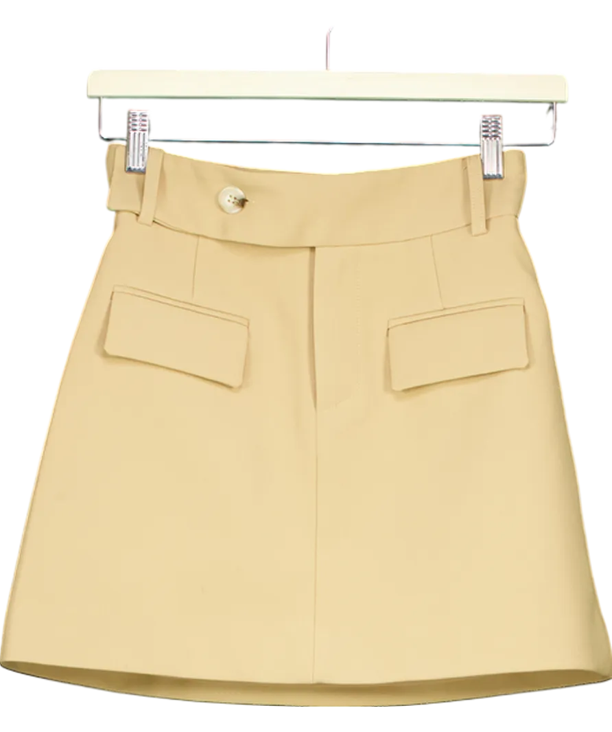 Odd Muse Beige The Ultimate Muse Mini Skirt UK XS