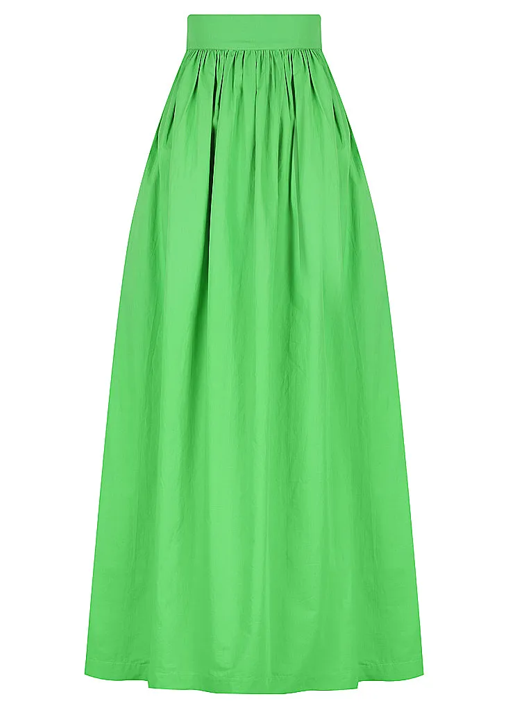 One Shoulder Shirred Top | Maxi Skirt