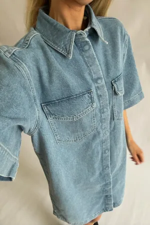 ONLSophie Kjole - Lyseblå Denim