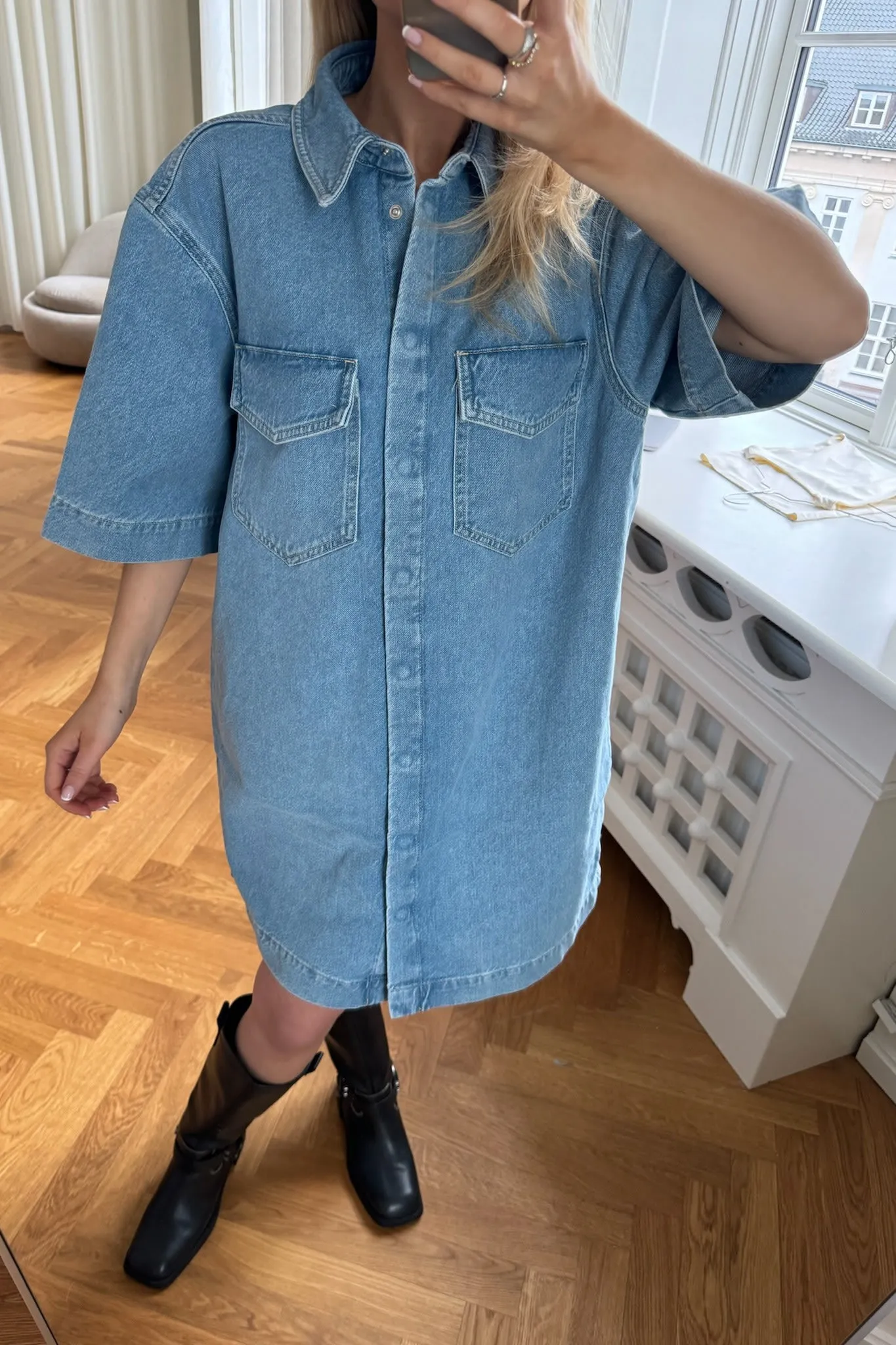 ONLSophie Kjole - Lyseblå Denim