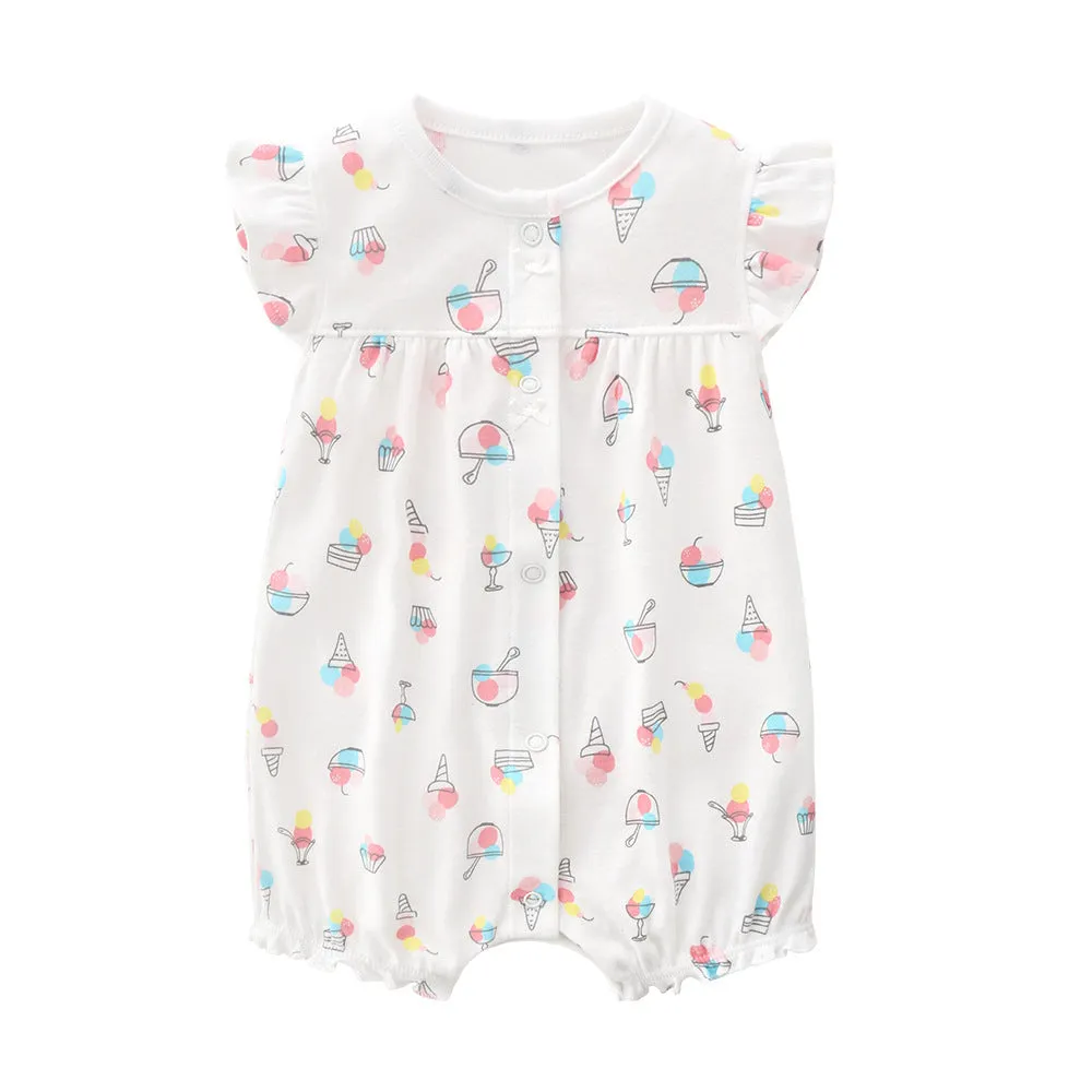 Orangemom summer baby girl clothes one-piece jumpsuits baby clothing ,cotton short romper infant girl clothes roupas menina home