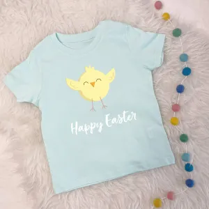 Organic Cotton Little Chick Happy Easter Kids/Baby T Shirt 0-6 months