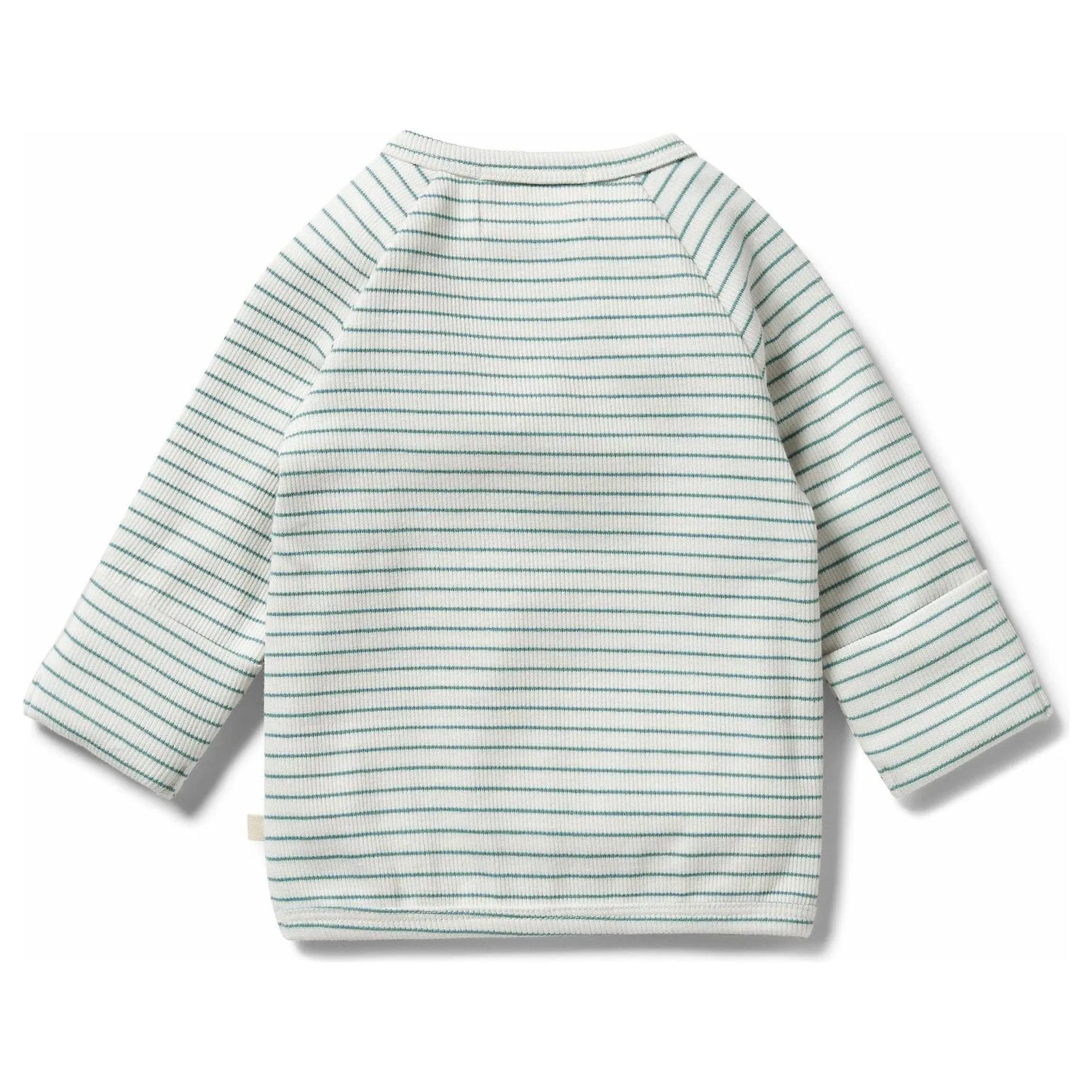 Organic Stripe Rib Kimono Top - Arctic