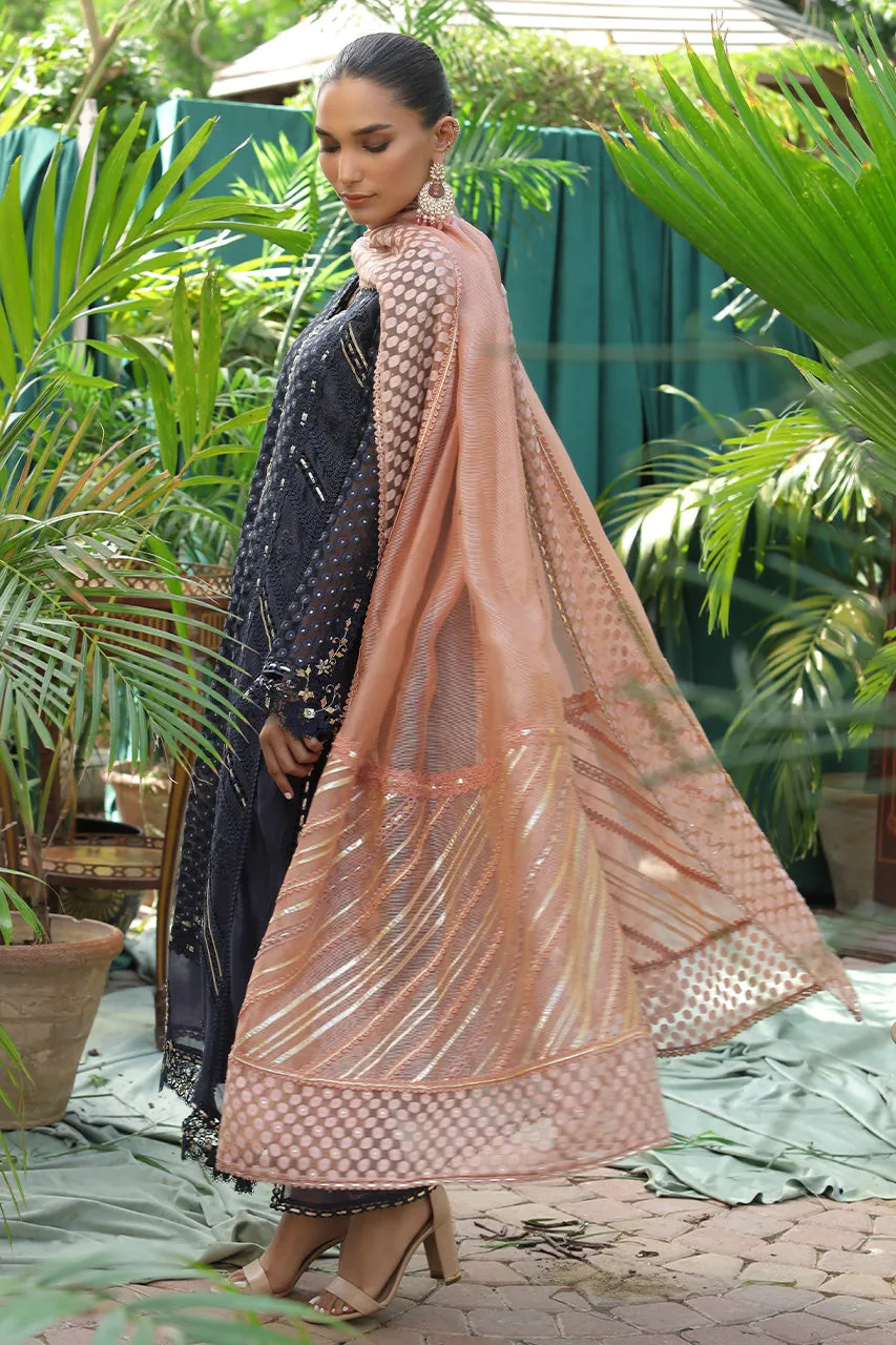 Pakistani Embroidered Black Kameez Salwar Party Dress