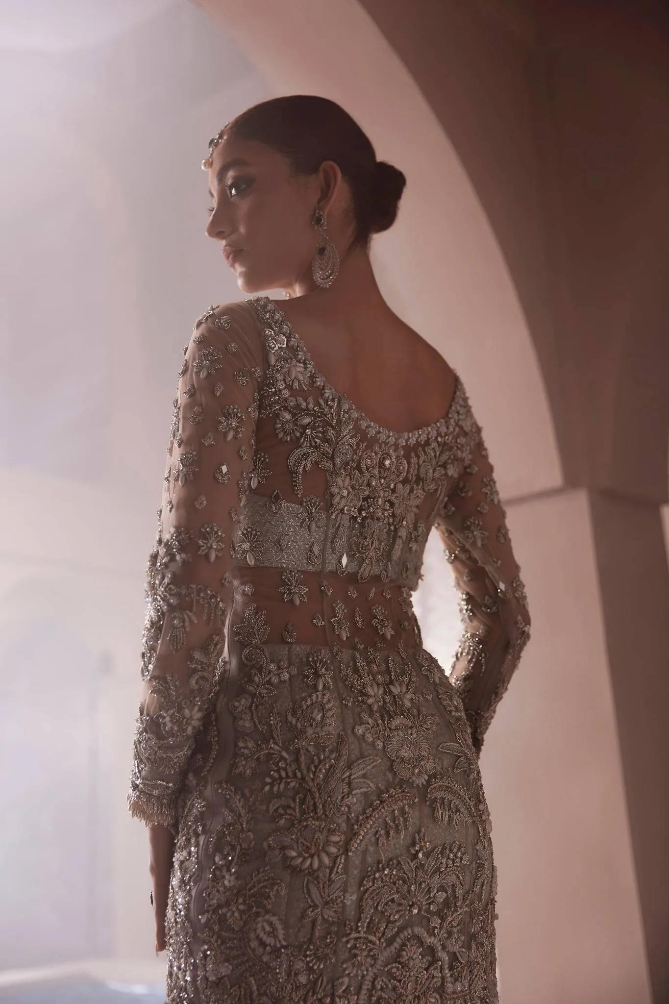 Pakistani Heavy Flare Lehenga for Wedding Bride #BN908