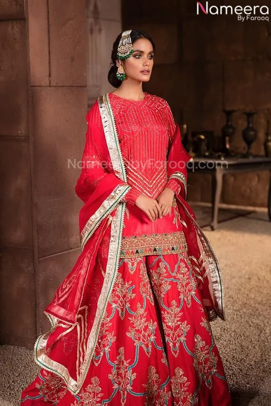 Pakistani Pink Lehenga Designs for Wedding Wear #PN825