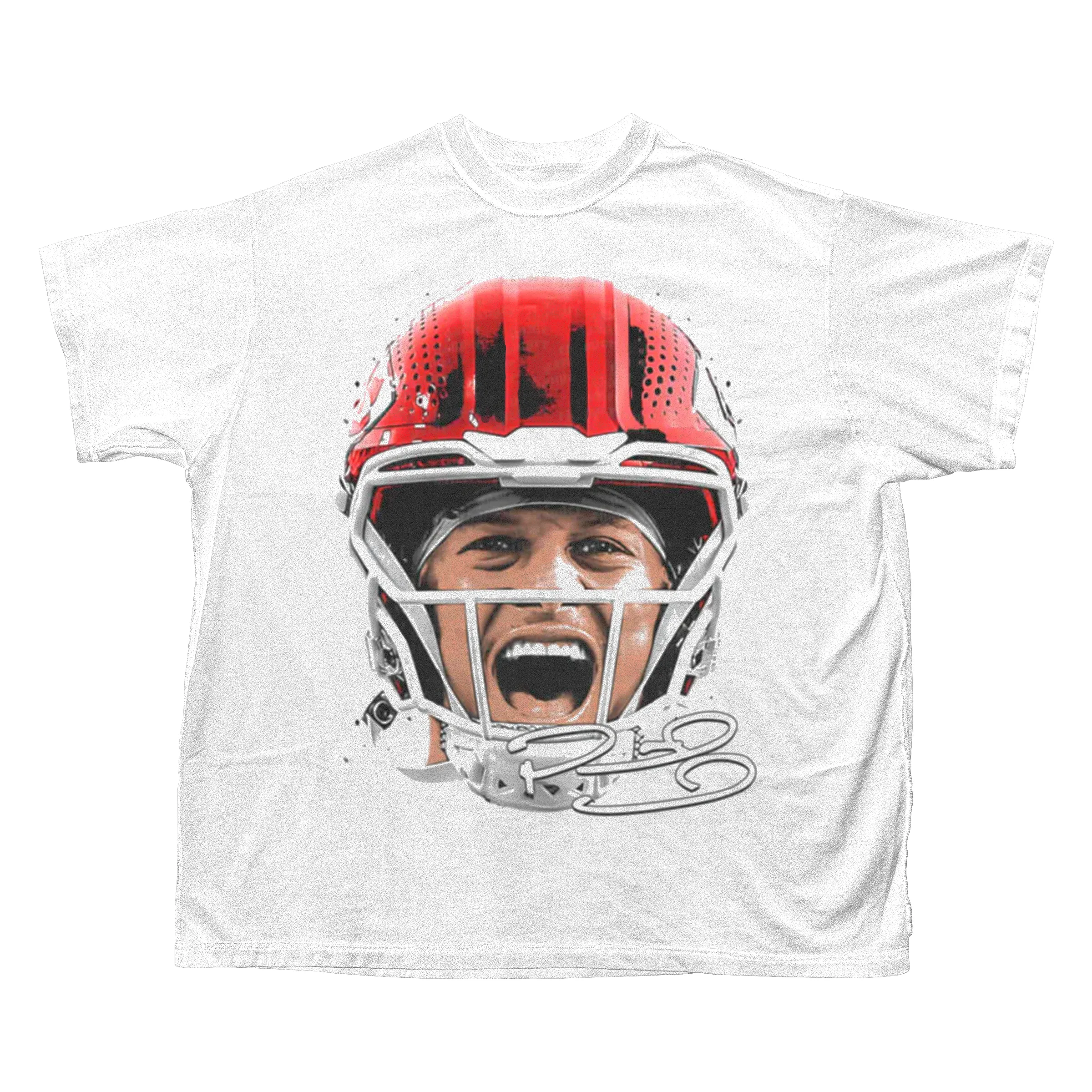 PATRICK MAHOMES BIG HEAD T-SHIRT (WHITE)