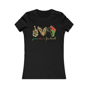 Peace Love Juneteenth Women's Favorite Tee T-shirt